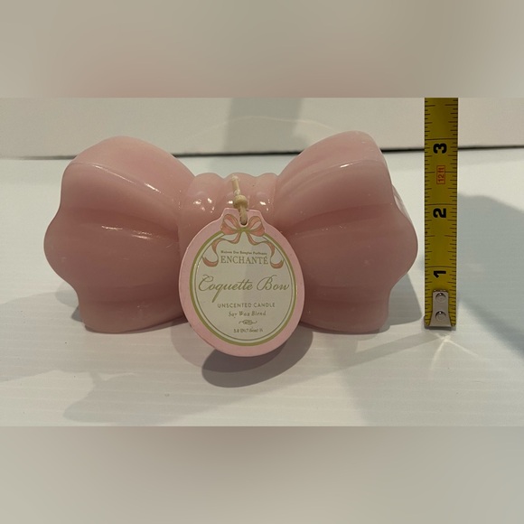 Pretty in Pink Coquette Bow Candle- NWT - Picture 5 of 5